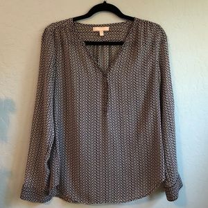 Sheer banana republic blouse